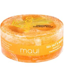Mango exfoliating loofah soap by Maui Soap Company side